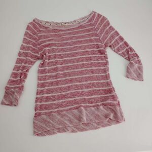 Roxy Shirt Women's Small Pullover Striped Knit Lightweight Blouse Lounge Beach T